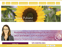 Tablet Screenshot of praxis-pubanz.de